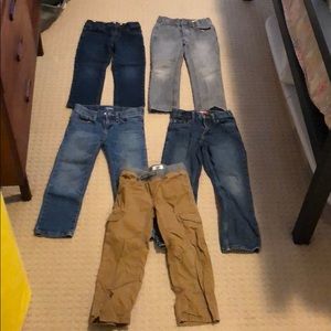 5 pairs boys 5T pants.